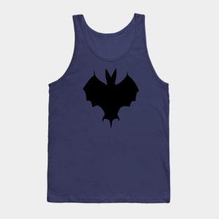 Simple Silhouette Of A Halloween Bat Tank Top